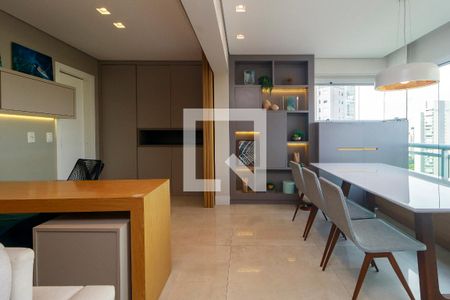 Sala de apartamento para alugar com 1 quarto, 68m² em Cidade Monções, São Paulo