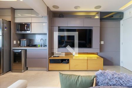 Sala de apartamento para alugar com 1 quarto, 68m² em Cidade Monções, São Paulo