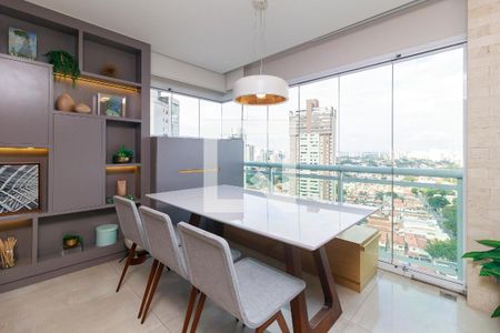 Sala - Varanda de apartamento para alugar com 1 quarto, 68m² em Cidade Monções, São Paulo