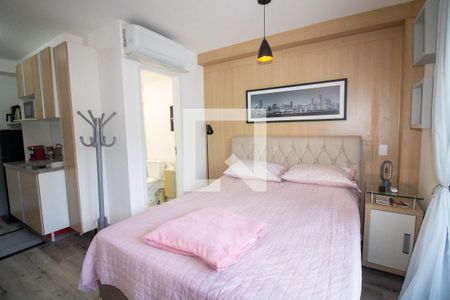 Sala / Quarto - Studio de kitnet/studio para alugar com 1 quarto, 26m² em Santo Amaro, São Paulo