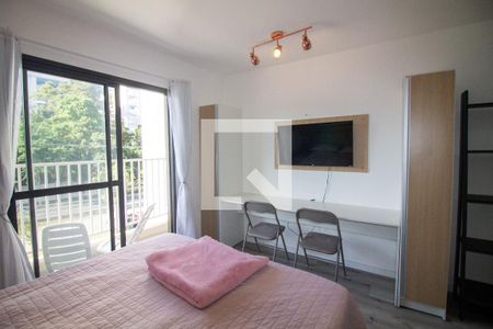 Sala / Quarto - Studio de kitnet/studio para alugar com 1 quarto, 26m² em Santo Amaro, São Paulo