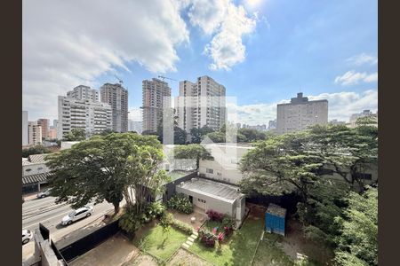 Vista  de kitnet/studio para alugar com 1 quarto, 27m² em Chácara Santo Antônio (zona Sul), São Paulo