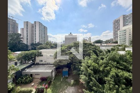 Vista  de kitnet/studio para alugar com 1 quarto, 27m² em Chácara Santo Antônio (zona Sul), São Paulo