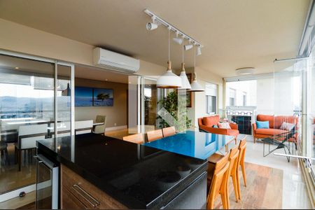 Varanda da Sala de apartamento para alugar com 3 quartos, 138m² em Vila Rosalia, Guarulhos