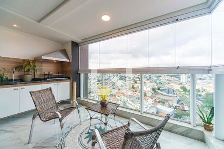 Varanda da Sala de apartamento para alugar com 2 quartos, 83m² em Parque Bandeirante, Santo André