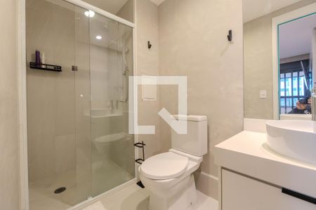 Banheiro de kitnet/studio à venda com 1 quarto, 28m² em Bela Vista, São Paulo