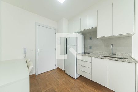 Sala - Cozinha Integrada de apartamento para alugar com 1 quarto, 32m² em Campo Belo, São Paulo