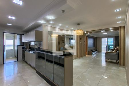 Sala de apartamento para alugar com 3 quartos, 140m² em Canto do Forte, Praia Grande