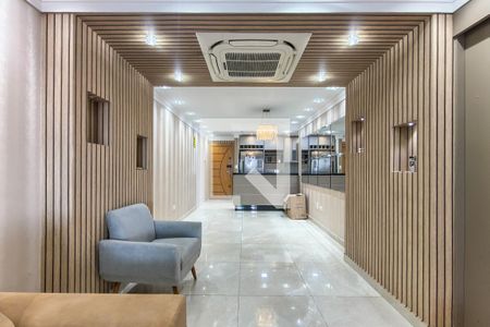 Sala de apartamento para alugar com 3 quartos, 140m² em Canto do Forte, Praia Grande