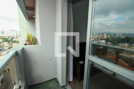 Varanda da Sala de apartamento para alugar com 2 quartos, 60m² em Vila Assunção, Santo André