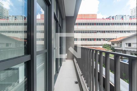 Varanda de apartamento à venda com 1 quarto, 40m² em Santo Amaro, São Paulo