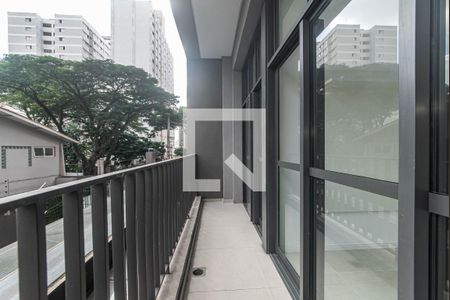 Varanda de apartamento à venda com 1 quarto, 40m² em Santo Amaro, São Paulo
