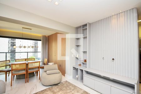 sala de estar de apartamento para alugar com 2 quartos, 70m² em Jardins, São Paulo