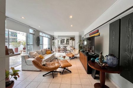 Sala  de apartamento à venda com 3 quartos, 248m² em Leblon, Rio de Janeiro