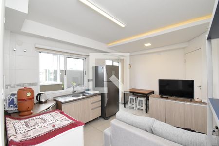 Sala/Cozinha de apartamento à venda com 1 quarto, 29m² em Cajuru, Curitiba