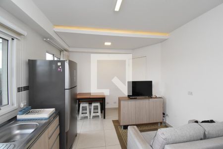 Sala/Cozinha de apartamento à venda com 1 quarto, 29m² em Cajuru, Curitiba