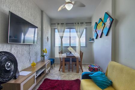 Sala de apartamento para alugar com 1 quarto, 42m² em Aviação, Praia Grande