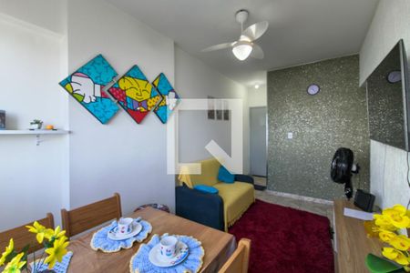 Sala  de apartamento para alugar com 1 quarto, 42m² em Aviação, Praia Grande