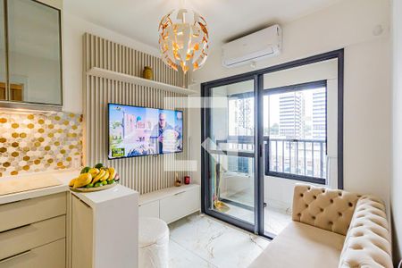 Sala/Cozinha de apartamento para alugar com 1 quarto, 30m² em Vila Cordeiro, São Paulo