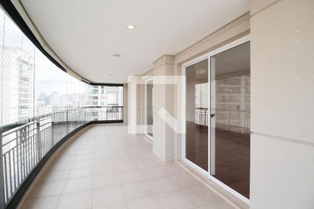 Varanda da Sala de apartamento para alugar com 3 quartos, 250m² em Moema, São Paulo