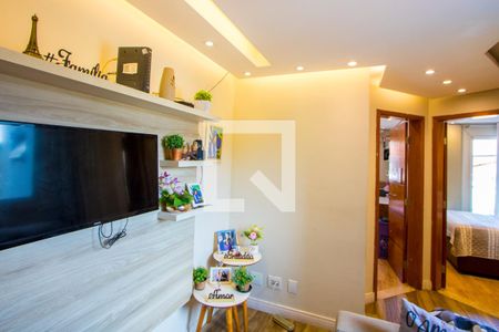 Sala de apartamento à venda com 2 quartos, 84m² em Vila Linda, Santo André