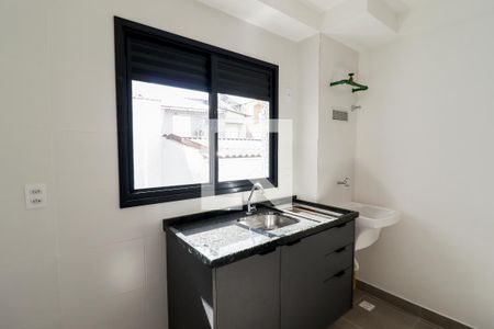 Sala/Cozinha/Área de Serviço de apartamento à venda com 1 quarto, 32m² em Vila Dom Pedro Ii, São Paulo