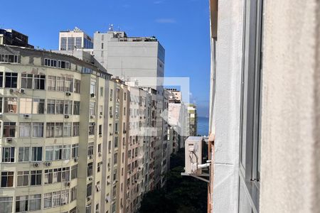Vista da sala  de apartamento para alugar com 3 quartos, 80m² em Copacabana, Rio de Janeiro