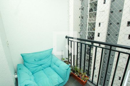 Varanda da Sala de apartamento à venda com 2 quartos, 64m² em Jardim, Santo André