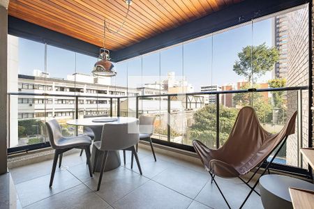 Sala/Cozinha - Varanda de apartamento para alugar com 2 quartos, 70m² em Pinheiros, São Paulo