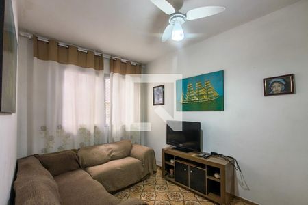 Sala  de apartamento para alugar com 1 quarto, 49m² em Guilhermina, Praia Grande