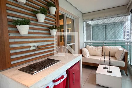 Varanda da Sala de apartamento para alugar com 3 quartos, 87m² em José Menino, Santos