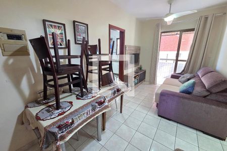 Sala de apartamento para alugar com 1 quarto, 55m² em Boqueirão, Praia Grande
