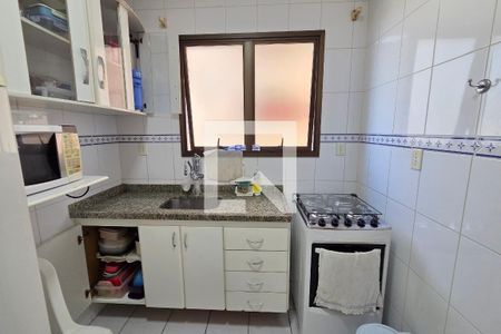 Cozinha de apartamento para alugar com 1 quarto, 55m² em Boqueirão, Praia Grande