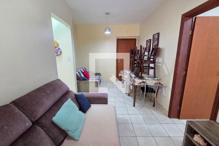 Sala de apartamento para alugar com 1 quarto, 55m² em Boqueirão, Praia Grande