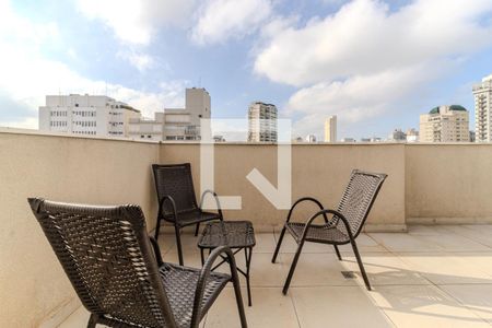 Varanda de apartamento à venda com 1 quarto, 62m² em Santa Cecilia, São Paulo