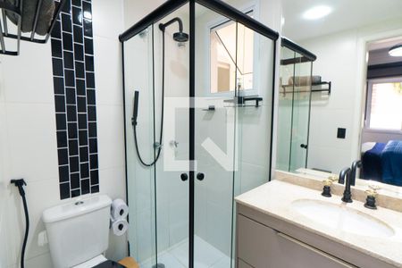 Banheiro da Suíte de apartamento à venda com 2 quartos, 56m² em Jardim Prudência, São Paulo