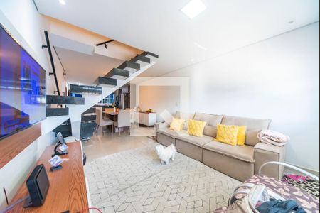 Sala de casa à venda com 3 quartos, 166m² em Vila Bela Vista, Santo André