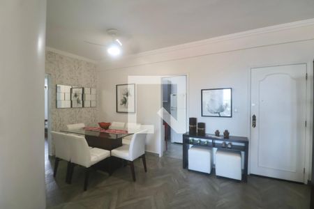 Sala de apartamento para alugar com 3 quartos, 120m² em Jardim das Palmas, Guarujá