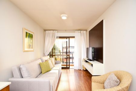 Sala de estar de apartamento à venda com 1 quarto, 45m² em Jardim Paulista, São Paulo