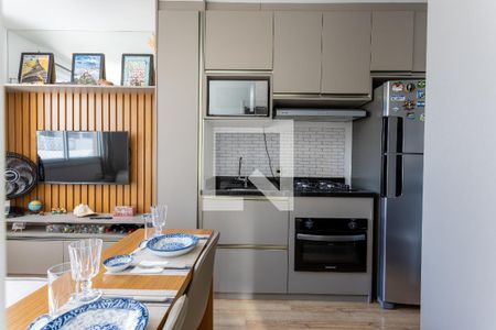 Cozinha de apartamento à venda com 1 quarto, 26m² em Brás, São Paulo