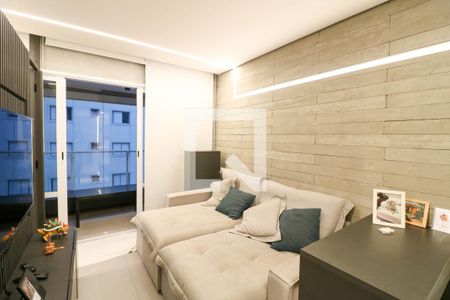 Sala / Cozinha de apartamento para alugar com 1 quarto, 47m² em Campo Belo, São Paulo