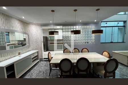 Sala de Estar - Sala de Jantar  de casa para alugar com 4 quartos, 536m² em Vila Alzira, Santo André