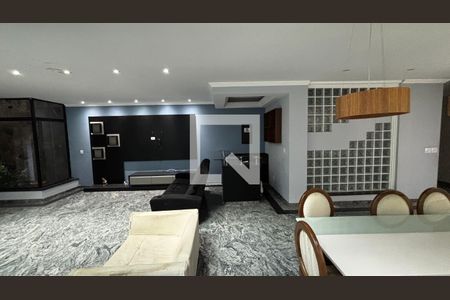 Sala de Estar - Sala de Jantar  de casa para alugar com 4 quartos, 536m² em Vila Alzira, Santo André