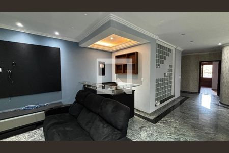Sala de Estar - Sala de Jantar  de casa para alugar com 4 quartos, 536m² em Vila Alzira, Santo André