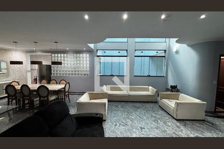Sala de Estar - Sala de Jantar  de casa para alugar com 4 quartos, 536m² em Vila Alzira, Santo André