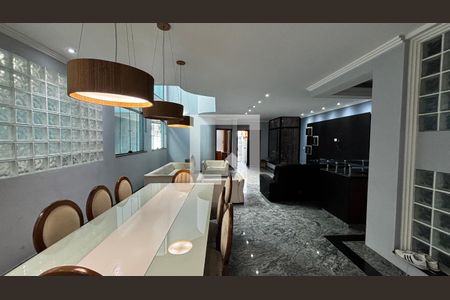 Sala de Estar - Sala de Jantar  de casa para alugar com 4 quartos, 536m² em Vila Alzira, Santo André