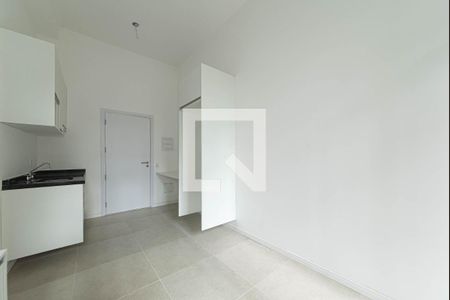 Sala - Cozinha Integrada de apartamento para alugar com 1 quarto, 32m² em Santo Amaro, São Paulo