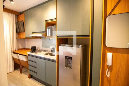 Cozinha de kitnet/studio à venda com 1 quarto, 38m² em Santo Amaro, São Paulo