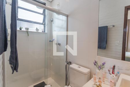 Banheiro da Suíte 1 de apartamento à venda com 3 quartos, 90m² em Cidade Nova, Belo Horizonte