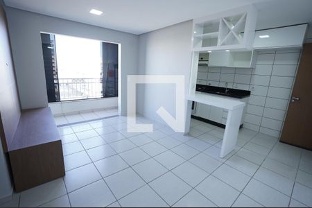 Sala de apartamento para alugar com 2 quartos, 55m² em Vila Rosa, Goiânia